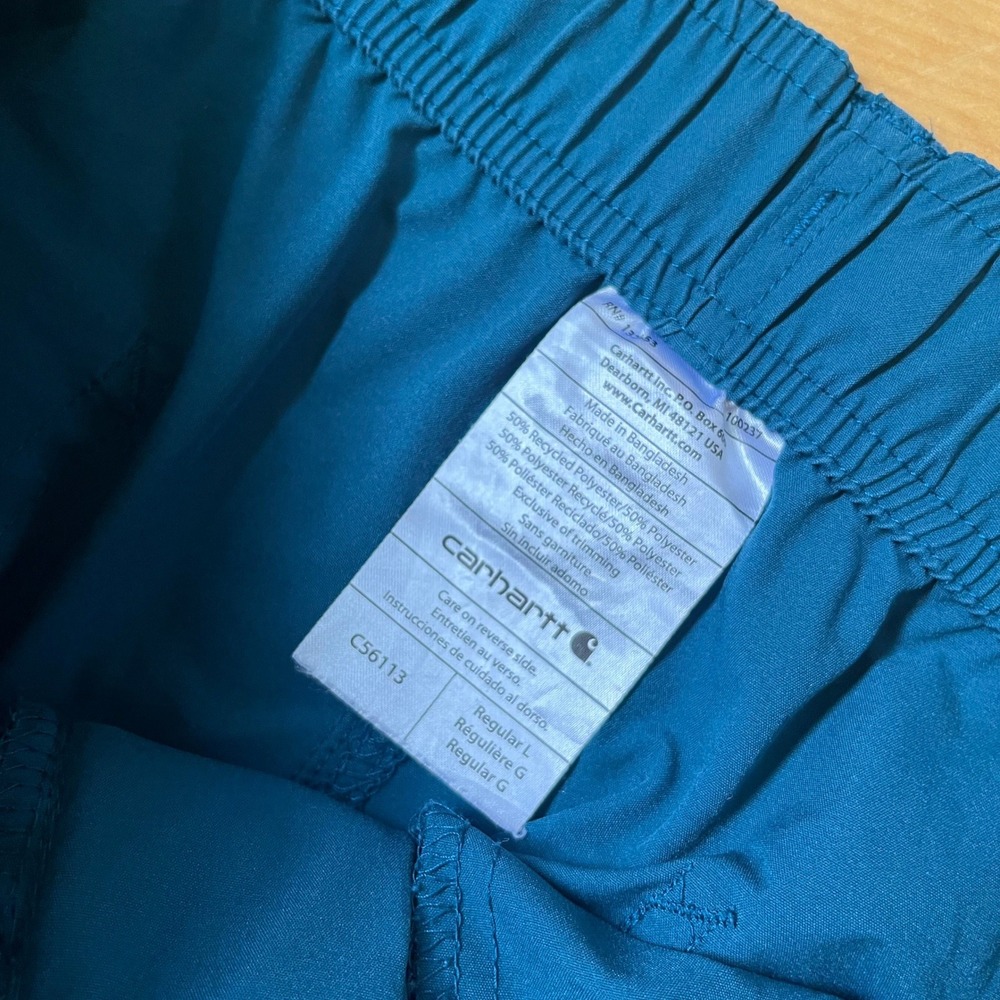 Carhartt Liberty Mens Blue Cargo Scrub Pants C56113 Size Large Regular - Picture 5 of 8
